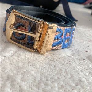 Burberry reversible belt
